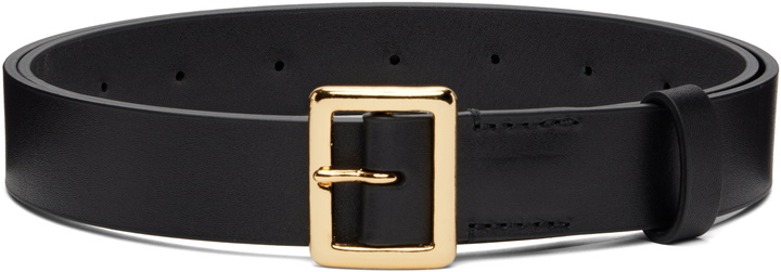 Photo: AURALEE Black Square Buckle Belt