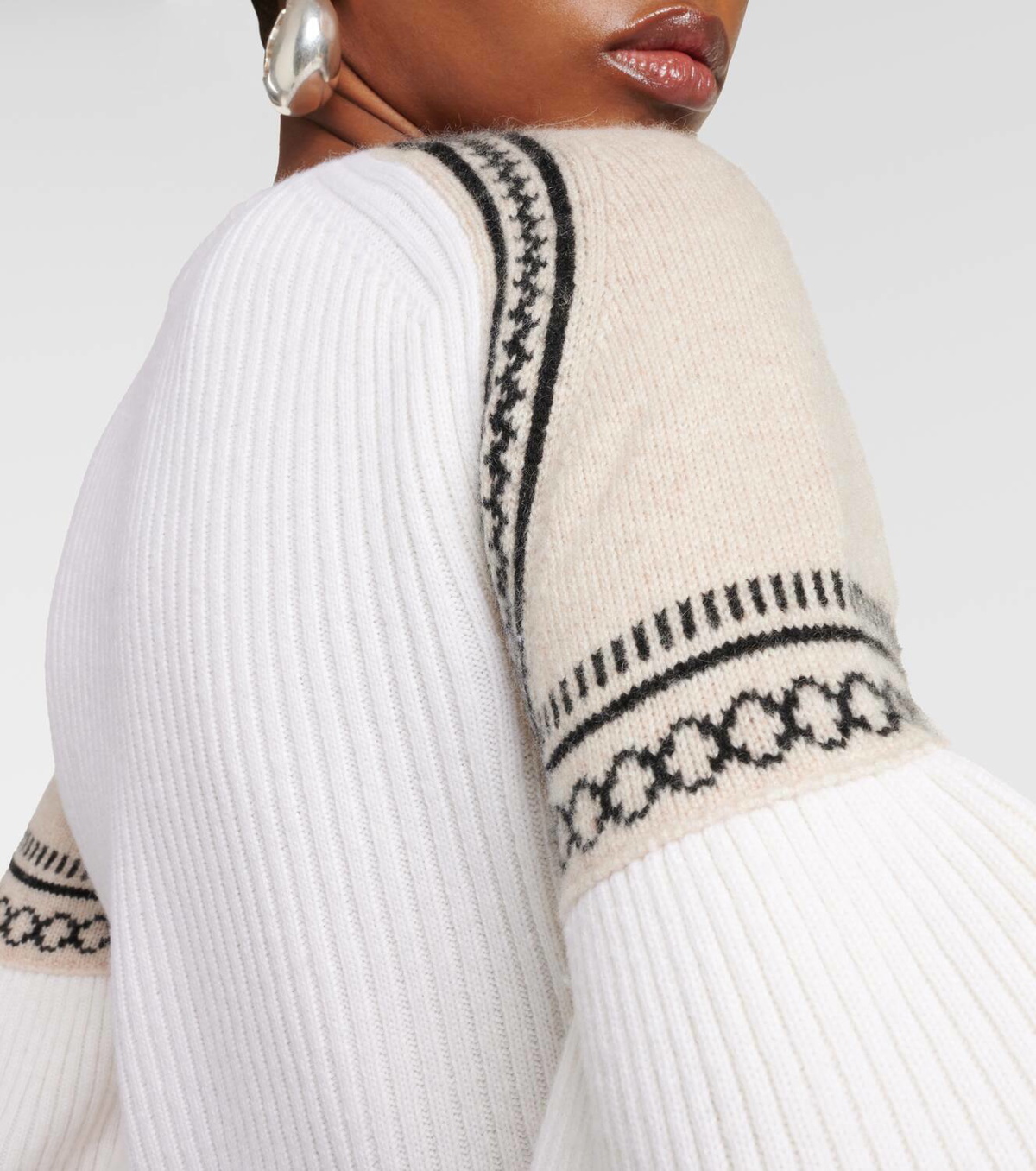 その他 MAX MARA Cral cotton sweater with max mara embroidery Embroidered cotton jumper, white | 
