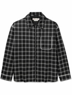 Marni - Checked Wool-Flannel Overshirt - Black