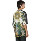 Dolce and Gabbana Black Hawaiian Logo Print T-Shirt