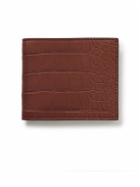 Brunello Cucinelli - Croc-Effect Leather Billfold Wallet