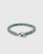 MIKIA Hematite roundel Blue Mens Bracelet