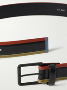 Paul Smith - 3.5cm Colour-Block Leather Belt - Black