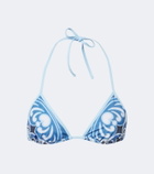 La DoubleJ Printed bikini top