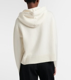 Givenchy Logo hooded wool and cashmere zip-up cardigan