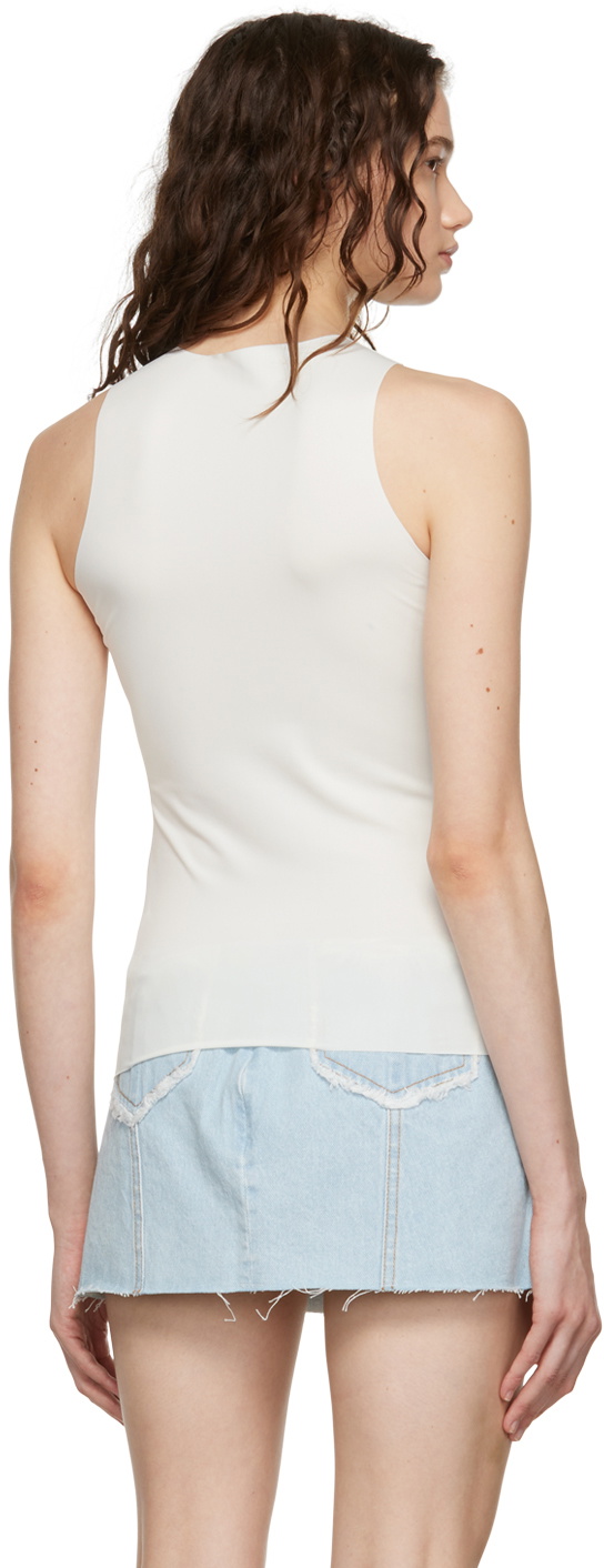FALASH White Floral Tank Top