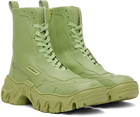 Rombaut Green Boccaccio II Apple Leather Ankle Boots