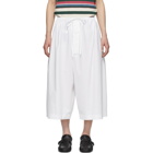 Loewe White Oversized Poplin Shorts