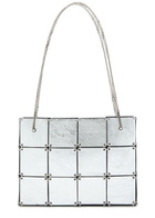 Khaite Emma Mini Panelled Metallic Leather Tote bag - Silver - One Size