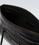 Balenciaga Le City leather phone pouch