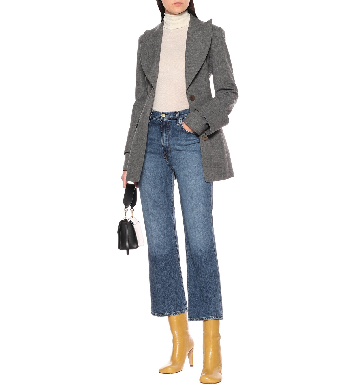 J Brand - Julia high-rise cropped jeans