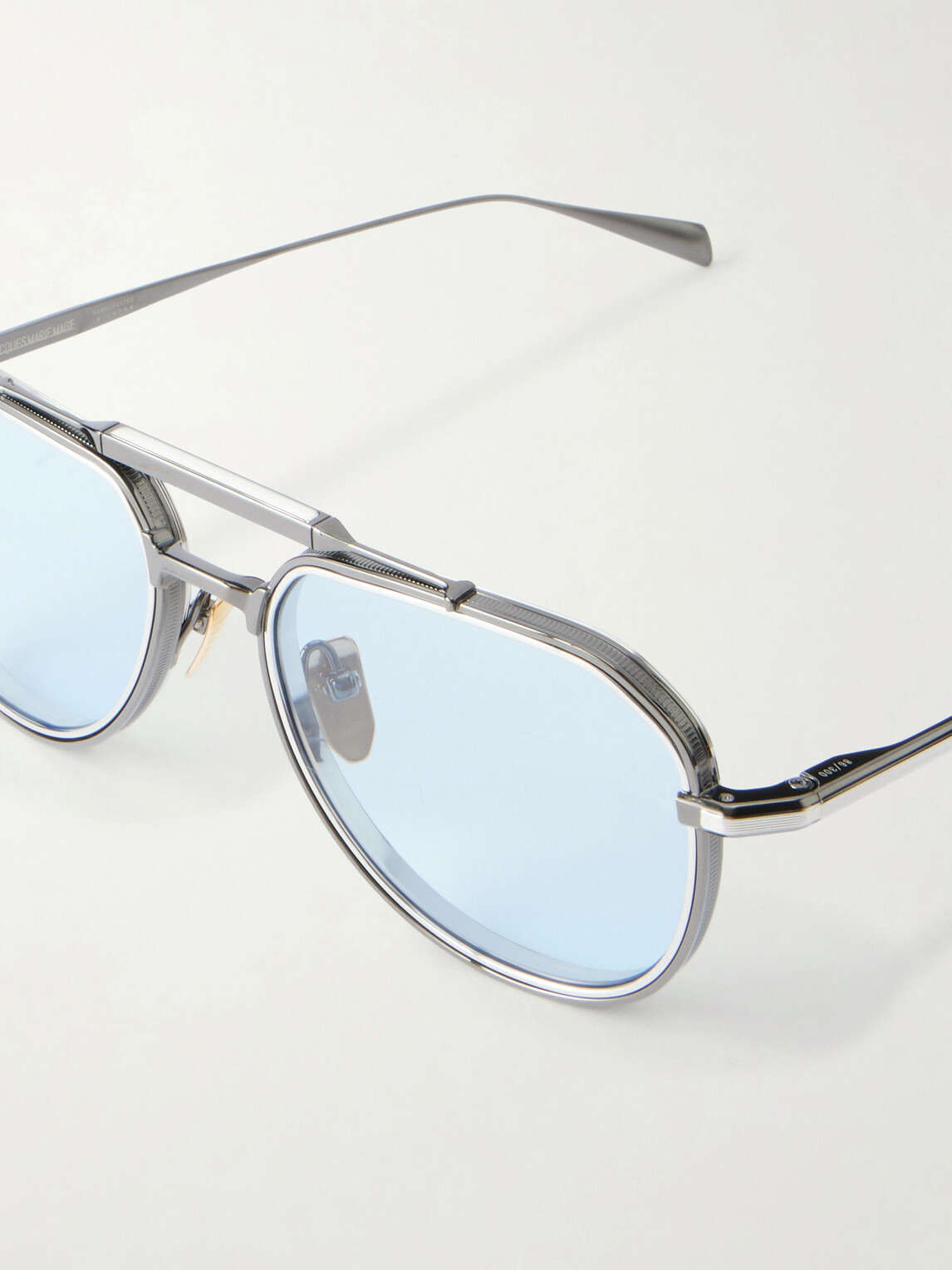 Jacques Marie Mage - Commander Aviator-Style Titanium Sunglasses