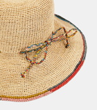 Missoni Crochet raffia bucket hat