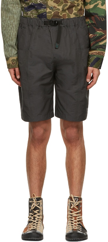 Photo: South2 West8 Grey Belted Center Seam Shorts