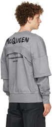 Alexander McQueen Grey Layered Sweatshirt