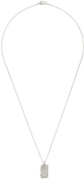 Faris SSENSE Exclusive Silver Roca Tag Necklace