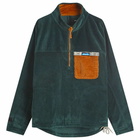 KAVU Men's Corduroy Throwshirt Flex in Green Gables