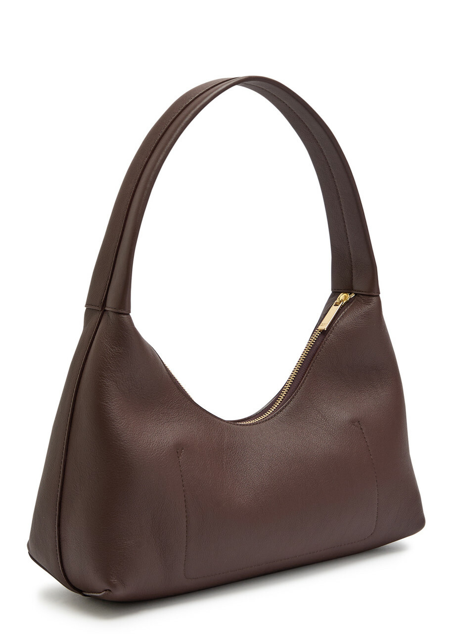 Mansur Gavriel Candy Baguette Leather Shoulder bag - Chocolate - One Size
