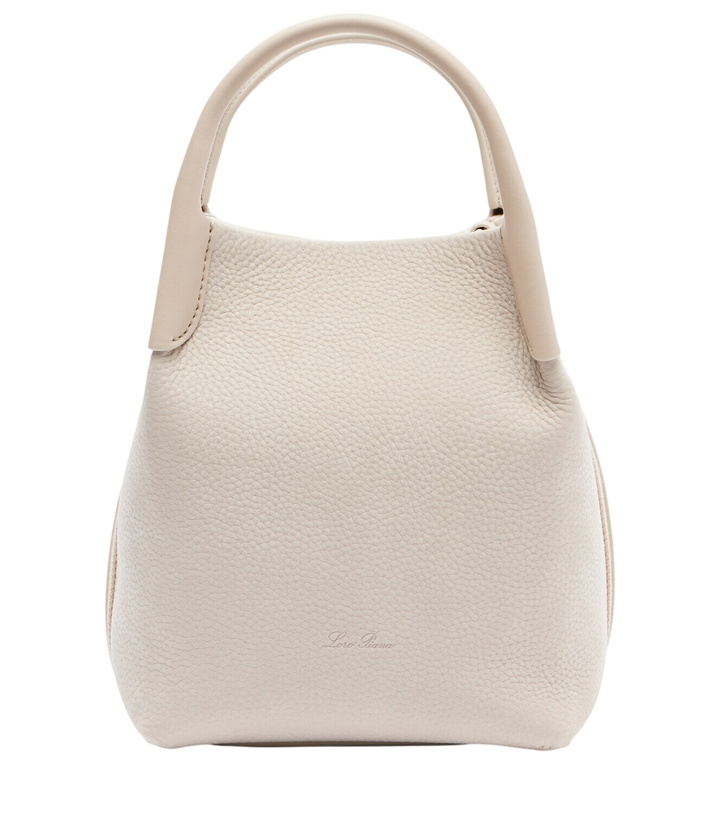 Photo: Loro Piana Bale Small leather bucket bag