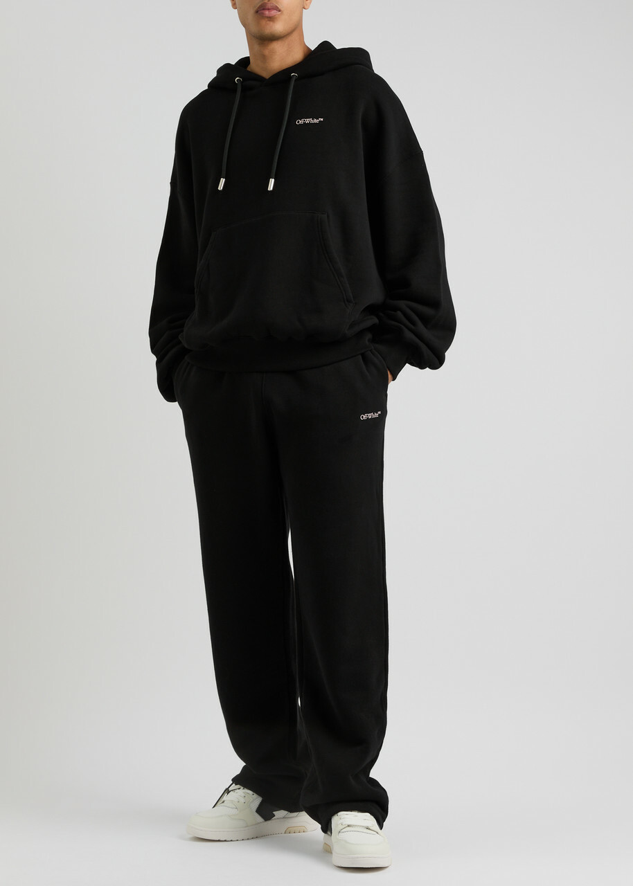 Off-white Vanish Arrow Logo Cotton Sweatpants Black