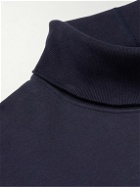 nanamica - Cotton-Blend Jersey Rollneck T-Shirt - Blue
