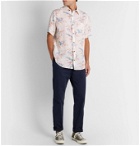 NN07 - Deon Slim-Fit Floral-Print Linen Shirt - Neutrals