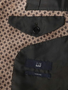 Dunhill - Slim-Fit Printed Cotton-Blend Velvet Tuxedo Jacket - Brown