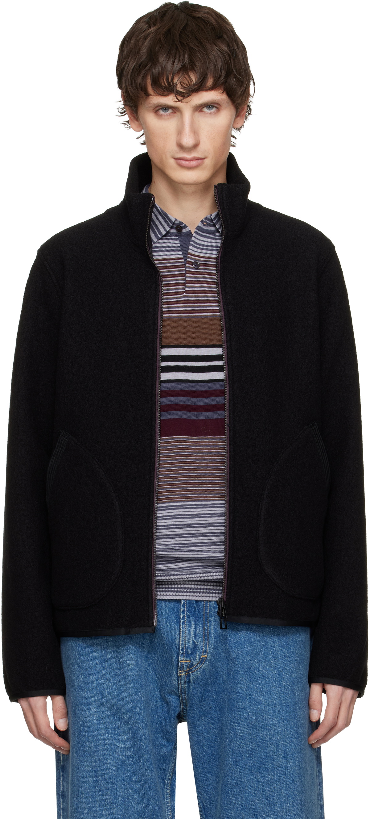 PS by Paul Smith Black Wool Jacket