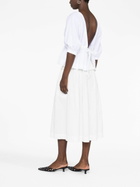 Molly Goddard White Katie Peplum Blouse