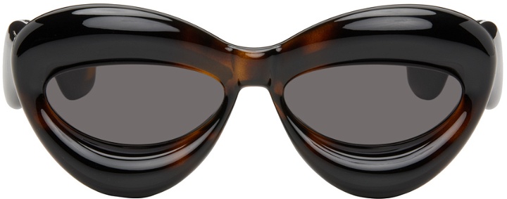 Photo: Loewe Tortoiseshell Inflated Sunglasses