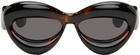 Loewe Tortoiseshell Inflated Sunglasses