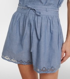 Ulla Johnson Elowen lace-trimmed cotton shorts