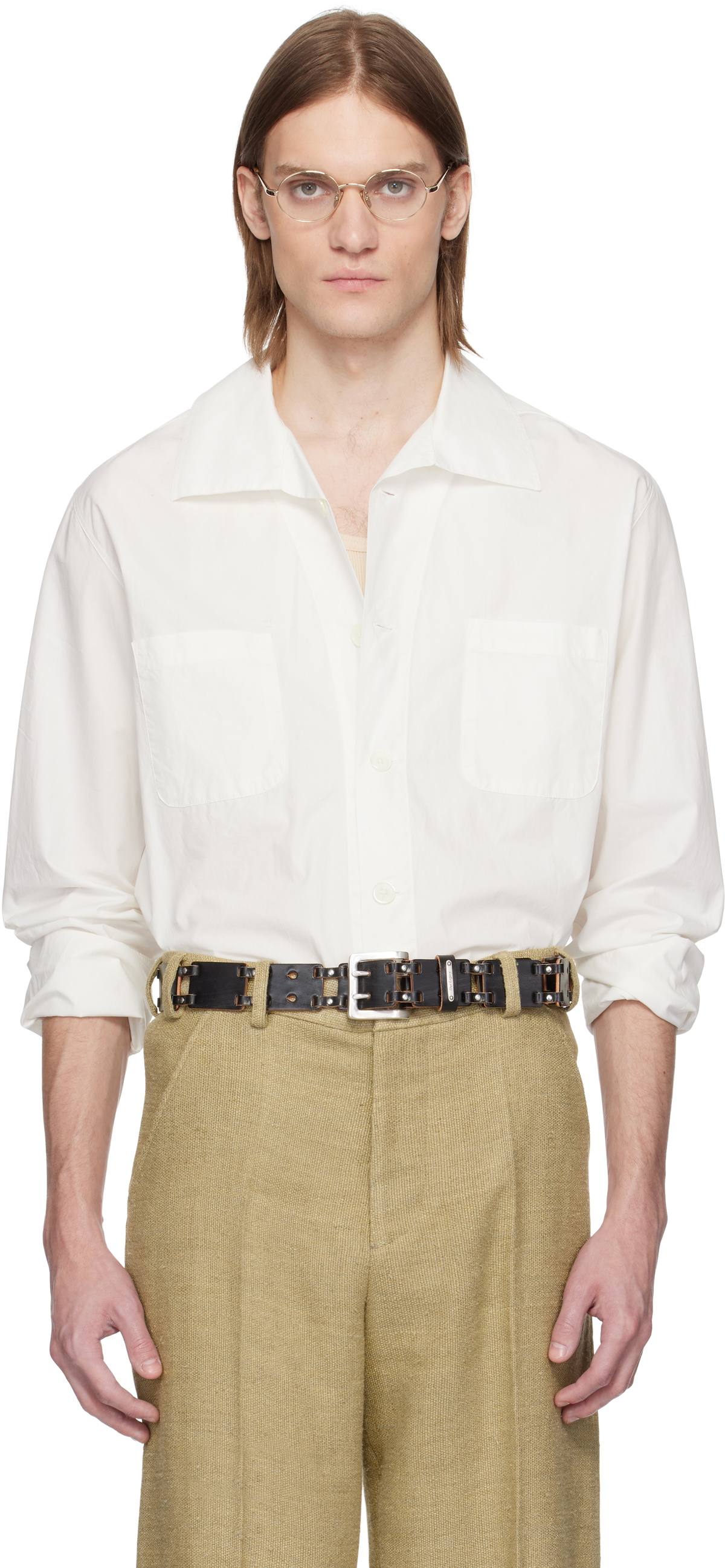 OUR LEGACY White Funnel Shirt Our Legacy