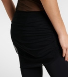 Nensi Dojaka Cropped tulle-trimmed leggings