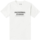 Pas Normal Studios Men's Off-Race Logo T-Shirt in Off-White
