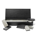 Versace - Leather and Mother-of-Pearl Domino Set - Black