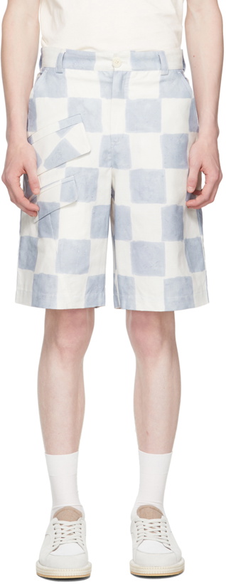 Photo: Jacquemus Blue & White 'Le Short Colza' Shorts