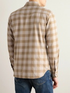 TOM FORD - Checked Cotton-Flannel Western Shirt - Neutrals