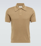 Gucci - Ribbed-knit polo top