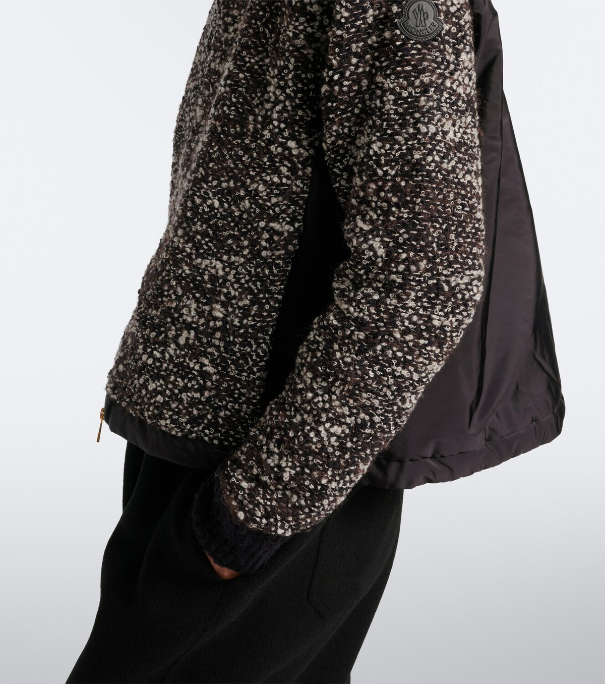 Moncler Cotton, wool, and alpaca-blend cardigan