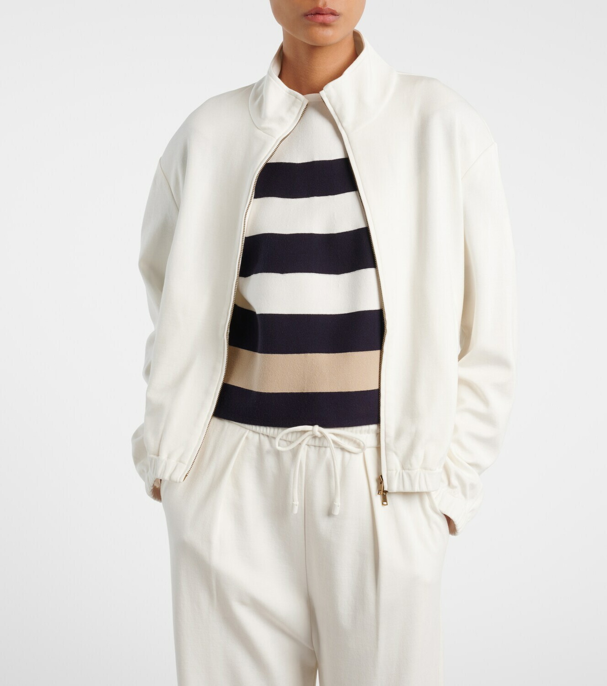Max Mara Cotton and silk-blend sweatshirt