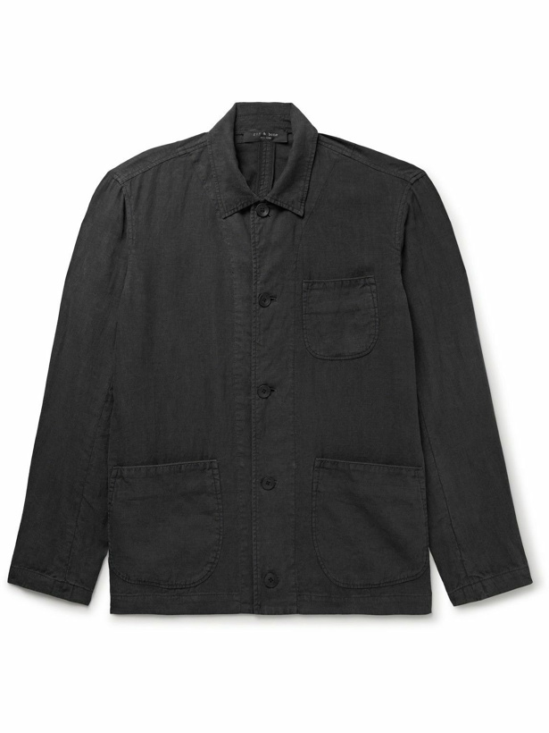 Photo: Rag & Bone - Evan Linen Chore Jacket - Black