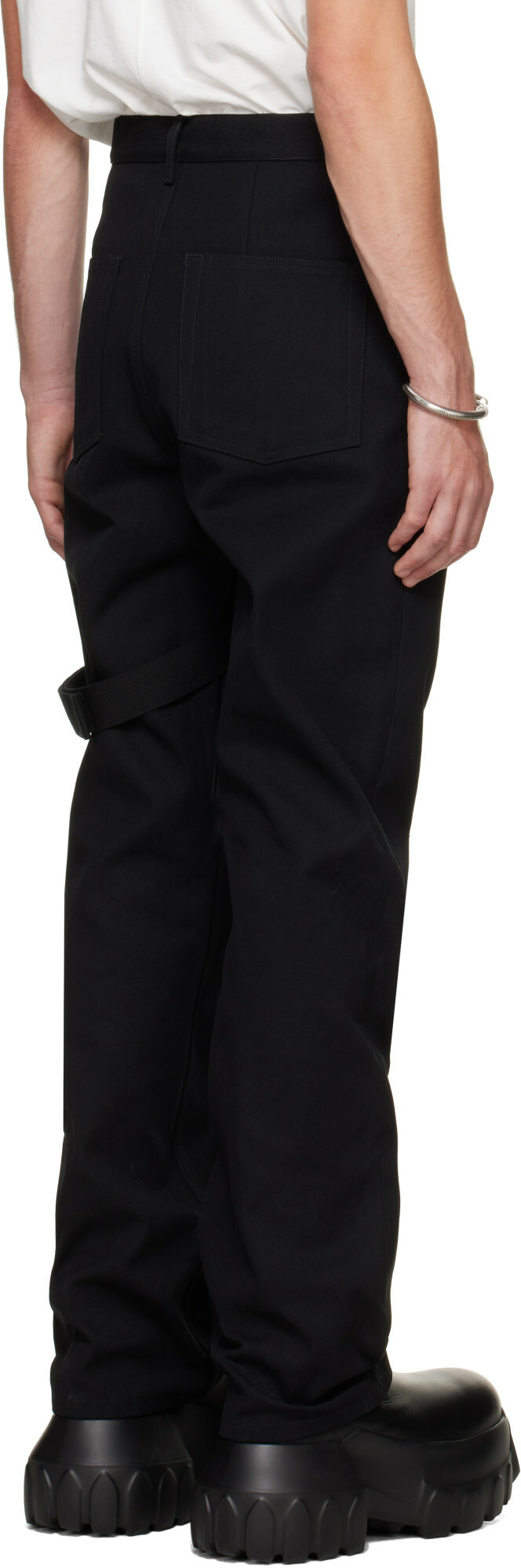 Rick Owens Black Tower Holster Cargo Pants