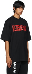 VETEMENTS Black 'World Tour' T-Shirt