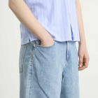 Wax London Men's Luca Vintage Denim Shorts in Antique Blue