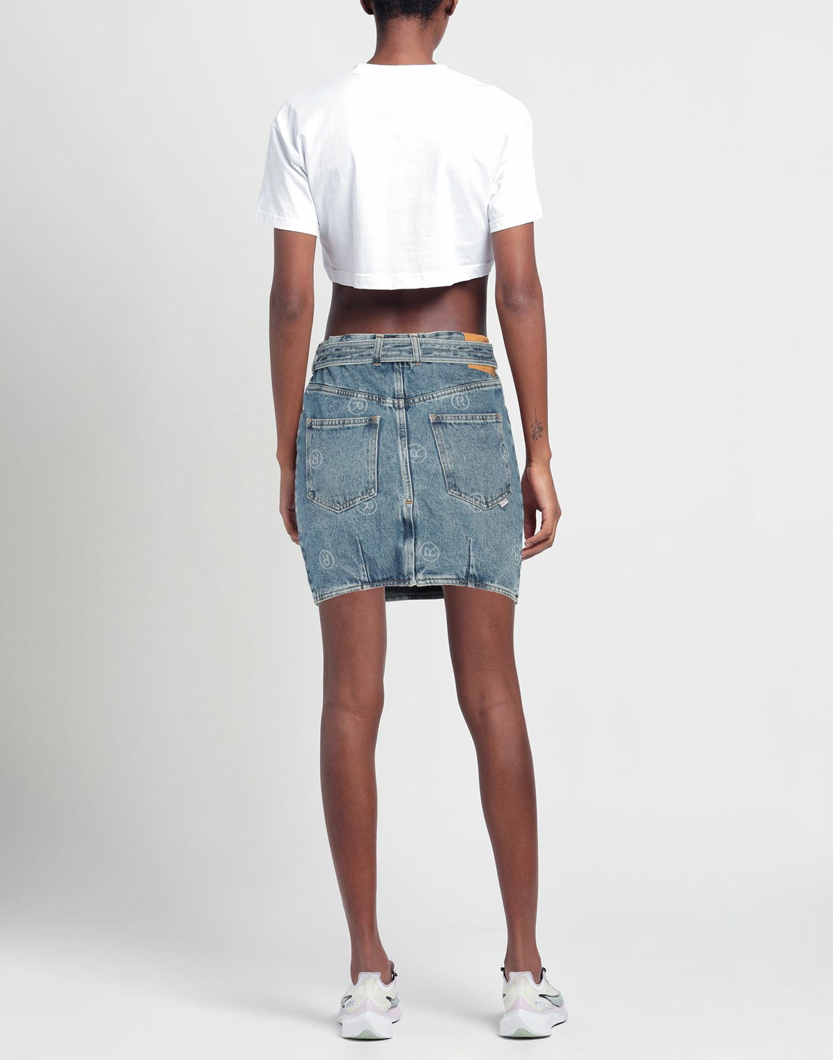 Martine Rose Womens Denim skirt in Blue