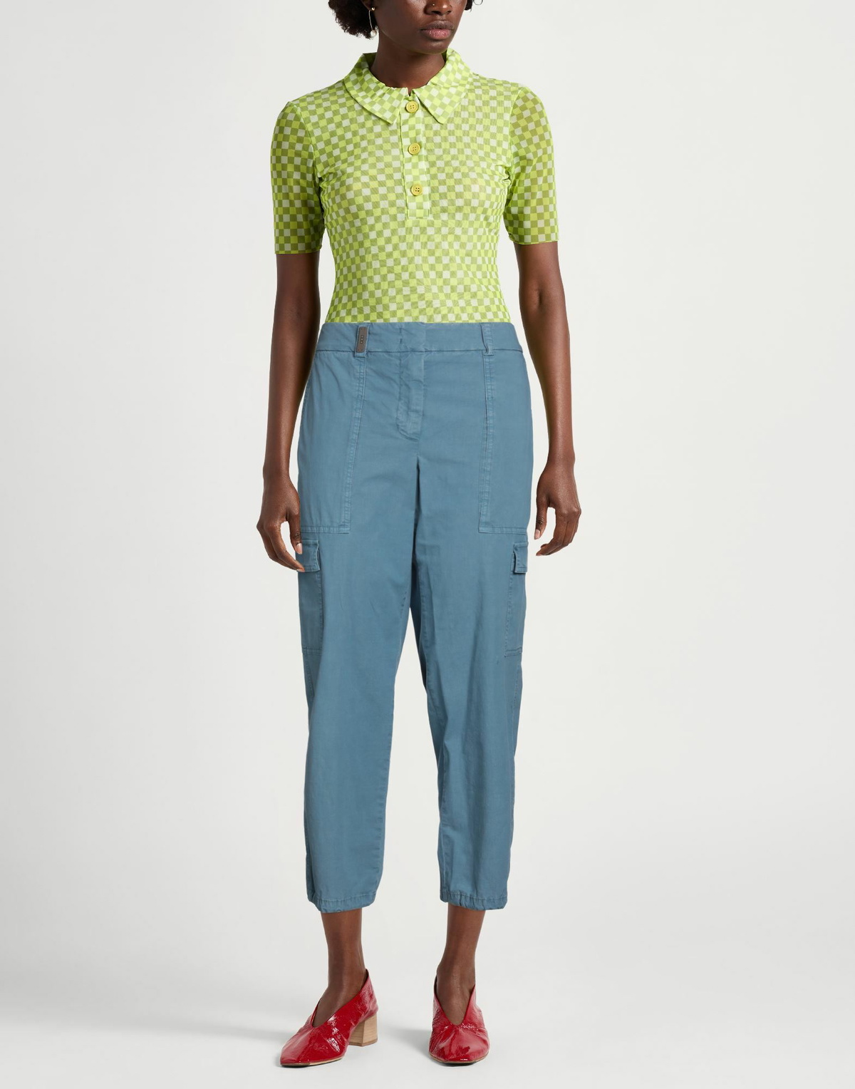 Peserico Womens Pants Slate in Blue