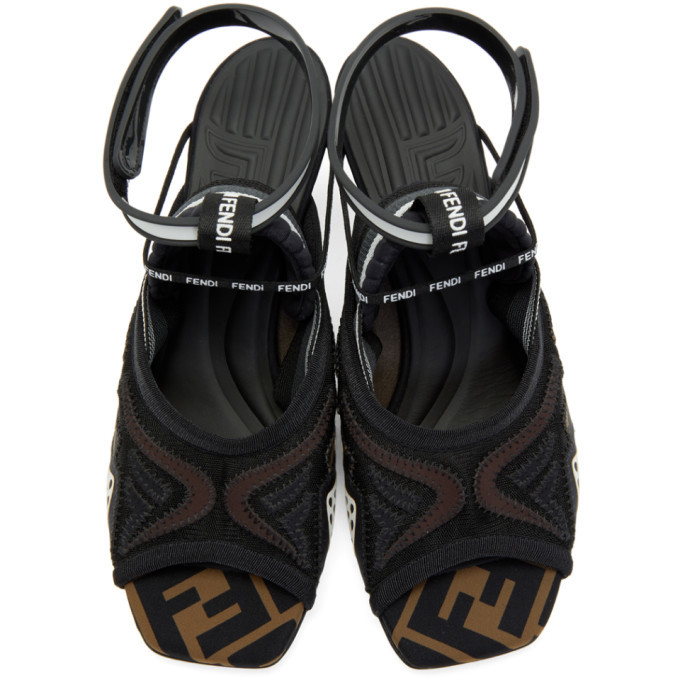 Fendi freedom ff hot sale patchwork sandals