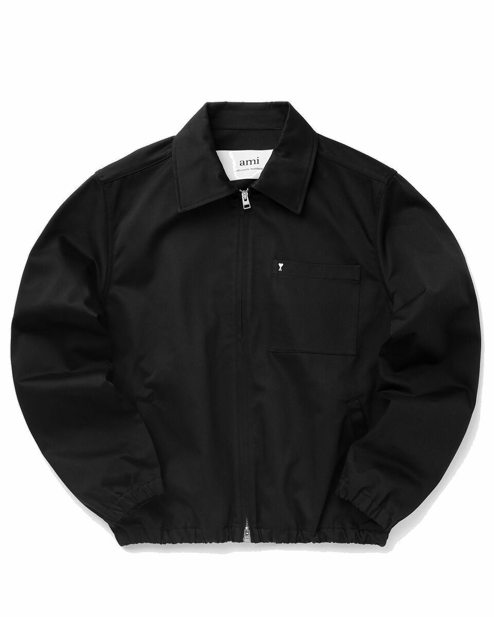 Photo: Ami Paris Adc Zipped Jacket Black - Mens - Overshirts