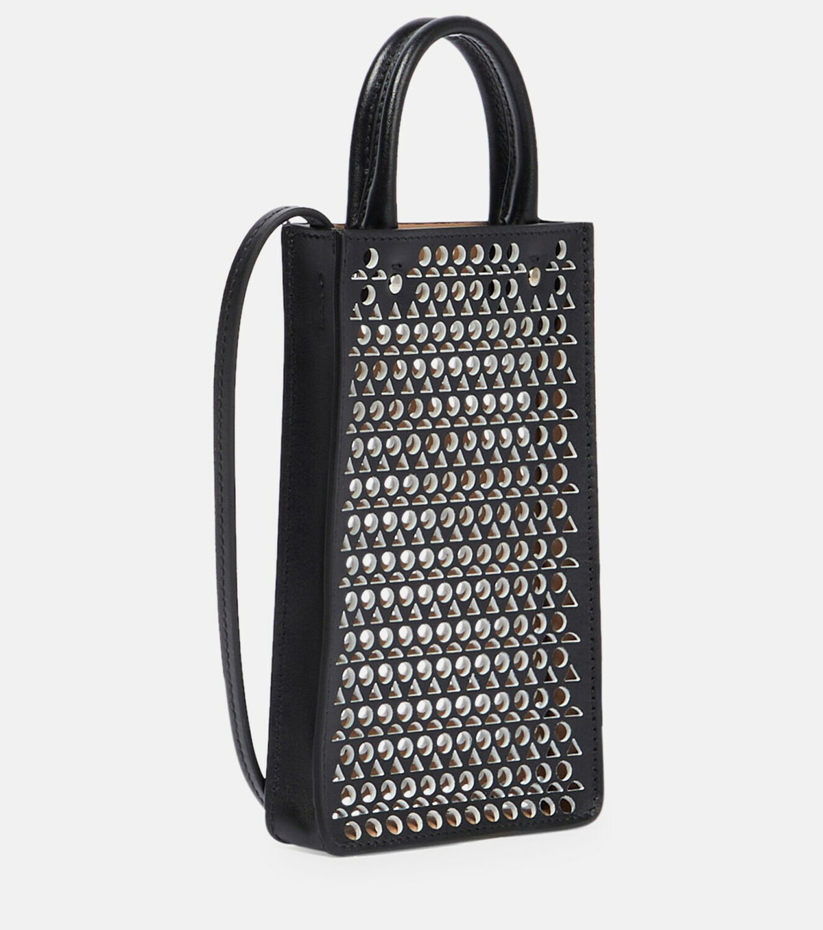 Alaïa Garance leather phone pouch ALAÏA